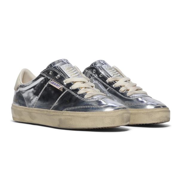 Кеды Golden Goose Soul Star Silver/Cream.