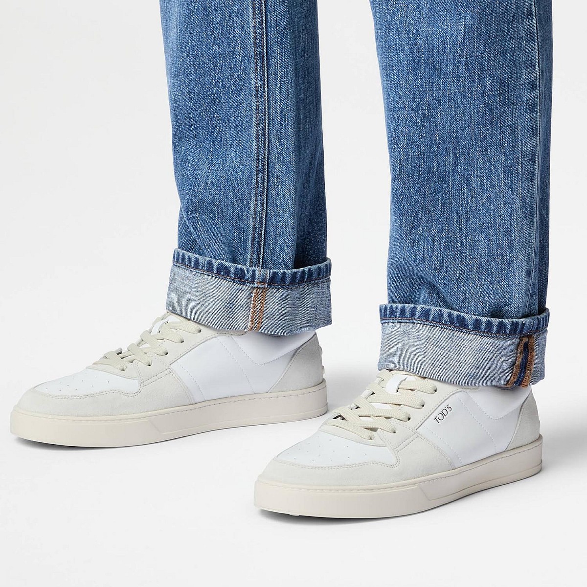 Кеди Tod's Allacciata Cassetta 04L BKB Bianco