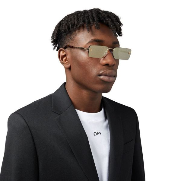 Сонцезахисні окуляри Off White Riccione Sunglasses gold Mirrow Gold.