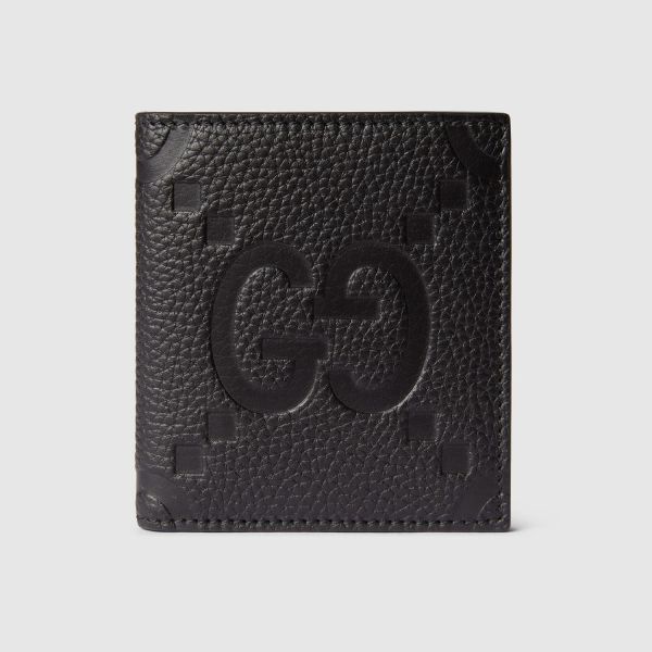 Кошелек Gucci Maxi GG bi-fold wallet in Black